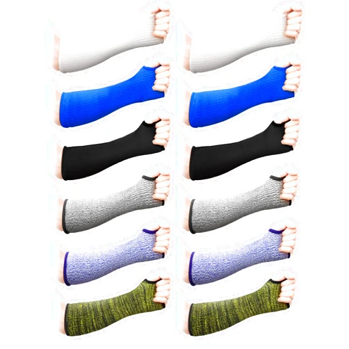 SATINIOR Cut Resistant Sleeves Protective Arm Sleeves Safety Arms Protection Sleeves with Thumb Hole for Garden Kitchen
