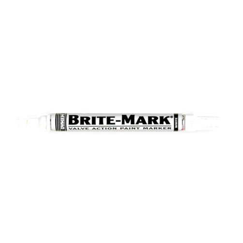 DYKEM Lot of 12 Dykem #84003 Brite Mark medium tip WHITE industrial paint marker