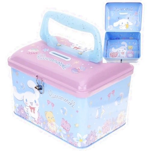 Ellon Cinnamoroll Money Coin Bank Kids Saving Box Case with Lock