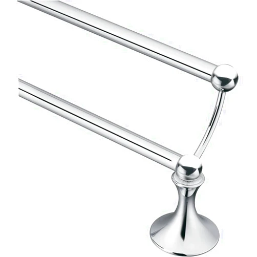 Moen DN7722CH Lounge 24-Inch Bathroom Double Towel Bar, Chrome