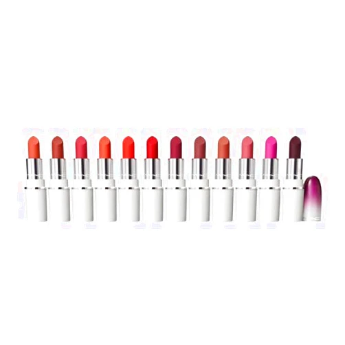 MAC M.A.C Lips By Dozen Mini Podwer Kiss Lipstick x 12 - A Holiday Kit
