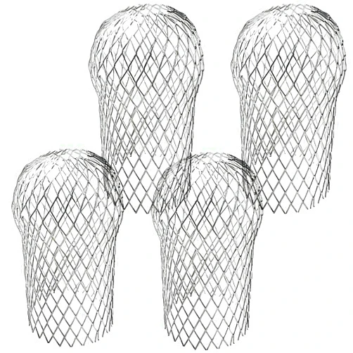 EBaokuup 4 Pack Gutter Downsport Guards,Expandable Aluminium Gutter Downspout Protectors,Leaf Filter Strainer for Preventing Blockage Debris and Rodents from Clogging