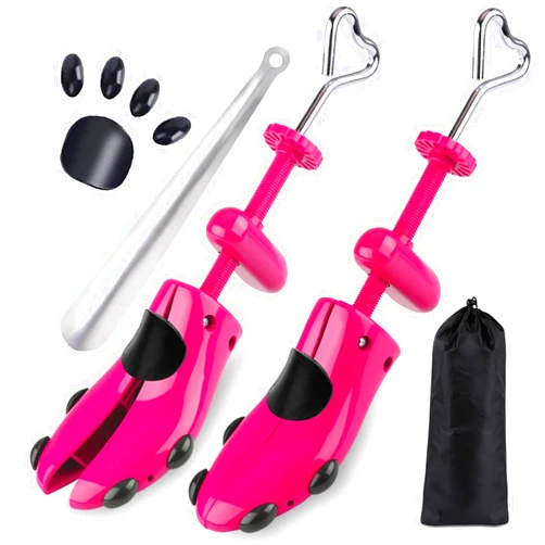 Fabulas Shoe Stretcher Women, 4-Way Adjustable Shoe Expander Widener Plastic Shoes Tree Shape for Wide Feet