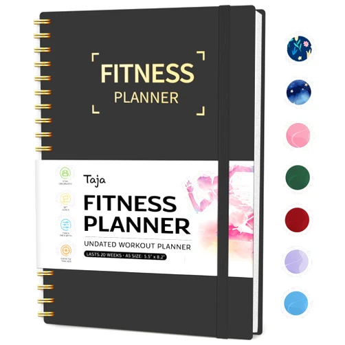 Taja Fitness Workout Journal for Women & Men, A5(5.5