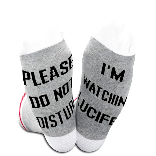 GJTIM 2PAIRS Hell King Inspired Gift Satan Merchandise Novelty Socks for TV Show Fans
