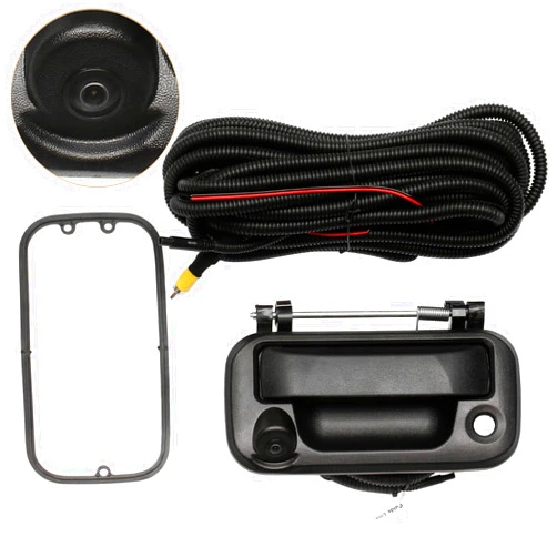 Gledewen Rear View Camera, w/Tailgate Handle, Compatible with 2005-2014 Ford F150, 2008-2016 F250 F350 F450 F550 Super Duty, 2007-2010 Explorer, 170° Viewing Angle, Backup Camera Kit, Back Up Reverse Camera