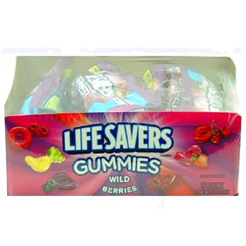 Lifesavers Gummies, King Size X 2 (Package Quantity 2) Wild Berries, Count 15 (4.2-oz) X 2 (Package Quantity 2) Sugar Candy - (Buy Bulk at a Wholesale Price)