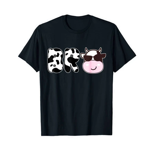 Cow Family Matching Birthday Tee For Mom Dad Kids Brother of The Birthday Girl Funny Cow Bro Family Matching T-Shirt