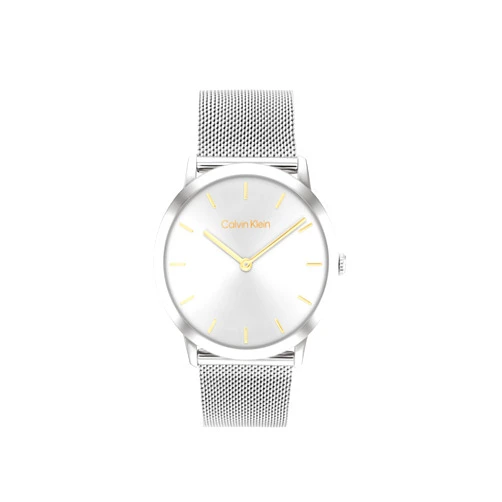 Calvin Klein Exceptional - Women's and Men's 2H Quartz Watch Stainless Steel with Mesh Bracelet - Water Resistant 3 ATM/30 Meters - Trendy CK Watches for Him and Her - 37 mm