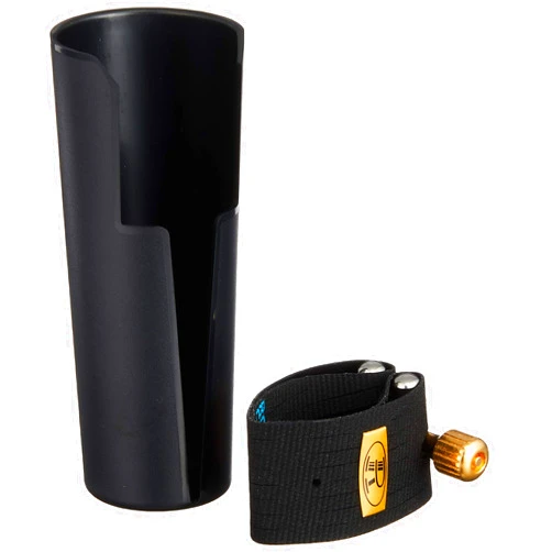 Rovner Ligature & Plastic Cap for Tenor Standard Saxophone - MKIII Ligature for Hard Rubber Mouthpiece (C-2R)