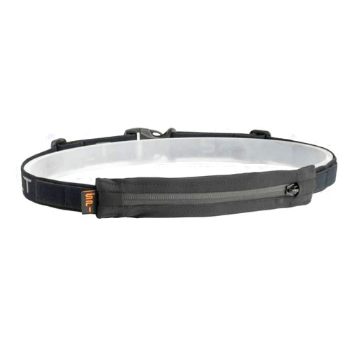 SPIbelt Performance Running Belt for Adults, Expandable Pocket, Energy Gel Loops, Adjustable Waist, No Bounce, Black with Black Zipper