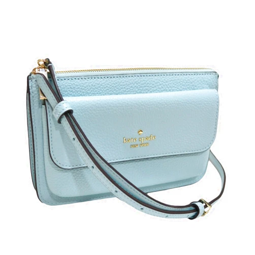Kate Spade New York kate spade handbag for women Leila small flap crossbody bag Dewy Blue
