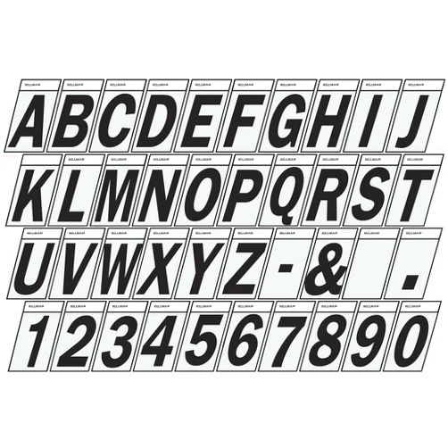 Hillman 839224 1.25 inches Number 3 Angle Cut Self Adhesive Sign, Silver and Black Highly Reflective Flexible Mylar, 1.5x1.125 inches 1-Sign