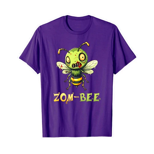 Zom Bee Lover & Halloween Costume Zom-bee Adorably Creepy Funny Zombie Bee Pun T-Shirt
