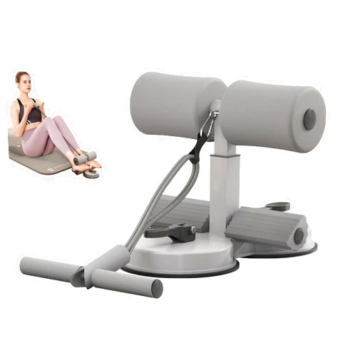 LAOGUATON abs master sit up bar,sit ups foot holder with Elastic 2 Suction Cups and Pull Rope Portable Sit Up Assistant Device for Home Workout