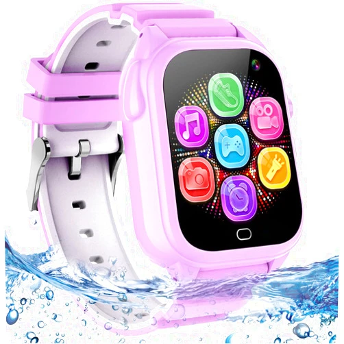 Tywop Waterproof Kids Smart Watch for 3-12 Year Old, Kids Watches Boys Girls with 26 Video Games HD Camera Music Player Pedometer Flashlight Touchscreen Alarm Clock Toddler Watch Learning Toys