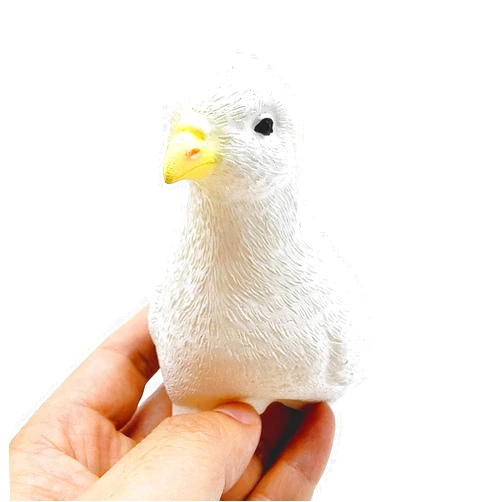 sumrica Emulational Rubber Dove Vanishing Dove Latex Magic Tricks Stage Close-Up Illusions Accessories Appearing Comedy,for Halloween Christmas Party, Funny Gag Toy&Collectible for Magicians