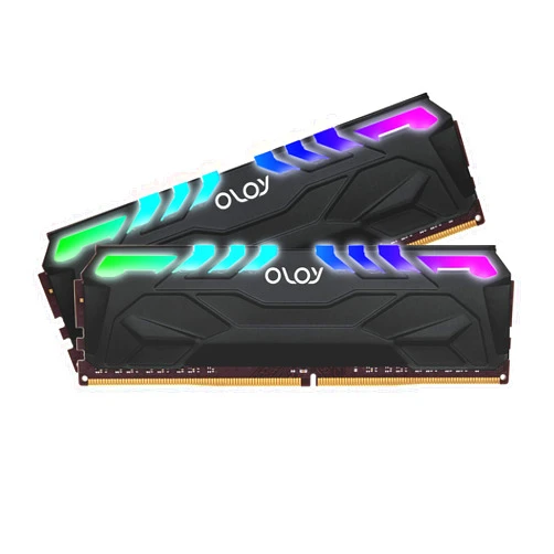 OLOy DDR4 RAM 16GB (2x8GB) Black Owl Aura Sync RGB 2666 MHz CL19 1.2V 288-Pin Desktop UDIMM (MD4U0826190BHJDA)