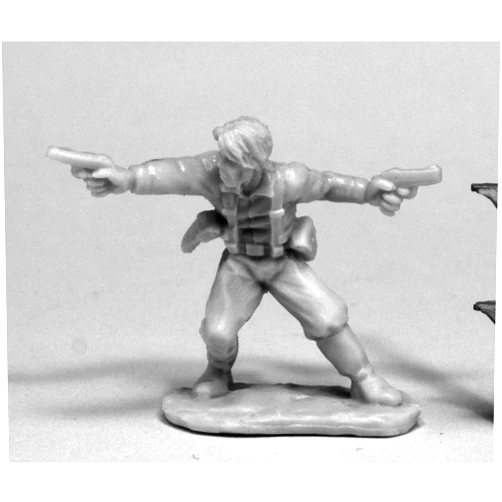 Reaper Miniatures 80074 Jake Ryan Hero Explorer, Chronoscope Bones Miniature