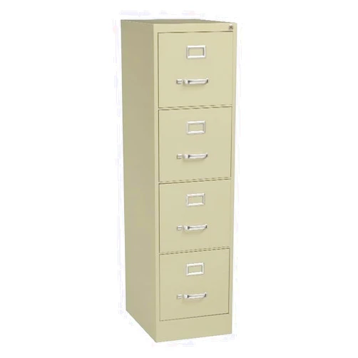 CommClad Metal 4-Drawer Vertical Filing Cabinet, Putty Finish, Letter-Size, Lockable Office Storage, Smooth Ball-Bearing Suspension, 52