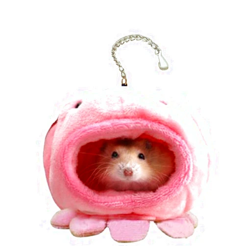 Petall Hamster Bed Warm House Cute Nest Fleece Hut Hanging Cage for Small Rodent Animal Mice,Rat,Dwraf Hamster,Gerbil,Sugar Glider