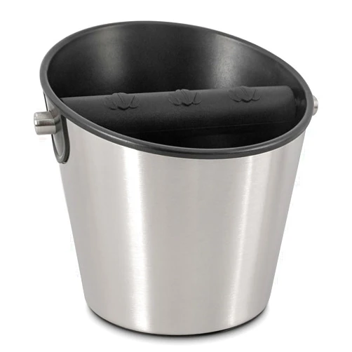 CAFEMASY Espresso Knock Box Barista-Tools - Mini Size Stainless Steel Coffee Puck Disposal Knock Box Espresso Machine Accessories Knock Out Box Container Dump Bin