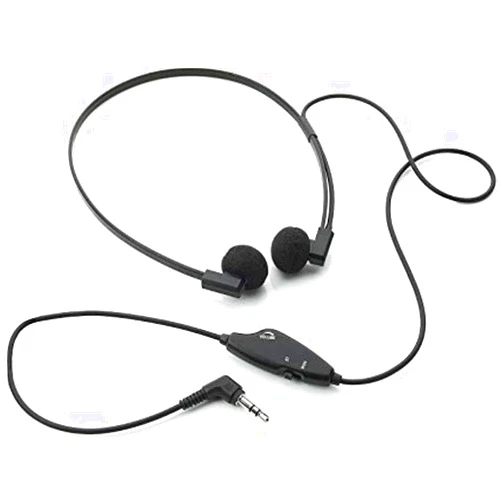 VEC Electronics Spectra SP-VC5 3.5 mm Mono/Stereo Dual Speaker Transcription Headset with Volume Control