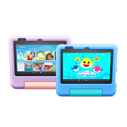 Fire Tablets Amazon Fire 7 Kids Tablet 16 GB 2-Pack (Blue and Purple)