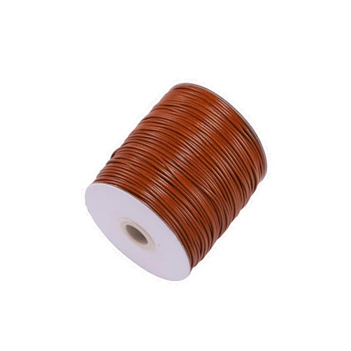 HarParBar Waxed Cotton Cord 1.5mm x 10m Beading String Rope Necklace String Waxed Cord Rope for Bracelet Necklace Jewellery Making (Brown)