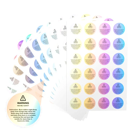 OZOSHINE Candle Warning Labels, Candle Labels for Candle Making, 240Pcs Candle Warning Stickers Wax Melt Warning Labels Candle Stickers Warning Labels for Candle Making Candle Making Kit Candle Making Supplies