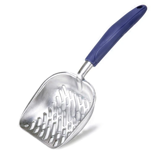 SNUGENS Cat Litter Scoop, Aluminum Alloy Sifter, Deep Shovel Poop Sifting with Long Handle, Kitten Pooper Lifter Works with All Type of Cat Litter, Metal Kitty Litter Scooper for Litter Box