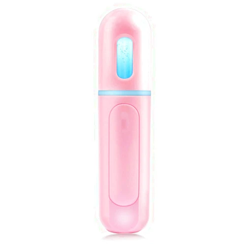 YUNYILAN Nano Facial Mister, Portable Mini Cool Mist Facial Steamer Moisturizing Hydrating Face Sprayer for Skin Care, Makeup, Cleaning Pores，Eyelash Extensions，Summer Cool (Pink)