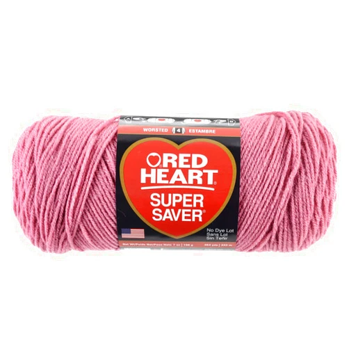 Red Heart Super Saver Yarn-Light Raspberry
