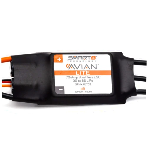 Spektrum Avian 70-Amp Smart Lite Brushless ESC; 3S-6S, IC3, SPMXAE70B
