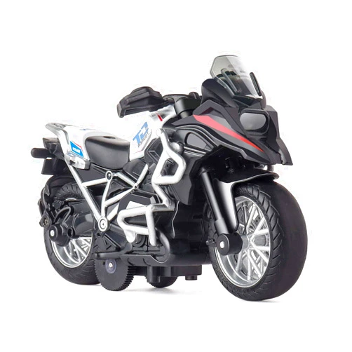 MING YING 66 Diecast Motorcycle Toy - Pull Back Toy Cars with Sound and Light Toy,Motorcycle Toys for Boys,Toys for 3-9 Year Old Boys (White)