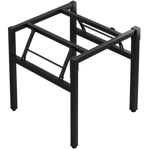 GMWXJKKL Heavy Duty Metal Table Base, Foldable Table Legs, Furniture Legs Stable, Table Legs for Dining Table & Desk, Square Table Round Table Bracket, Table Legs(100cm/39.5in)