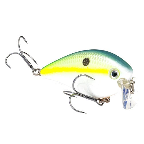 Strike King (HCKVD2.5W-538) KVD 2.5 Wake Bait Fishing Lure, 538 - Chartreuse Sexy Shad, 3/8 oz, Unique Clacking Sound