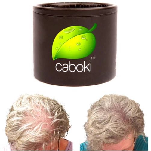 Caboki Hair Loss Concealer. Covers Bald Spot And Makes Thin Hair Look 10X Fuller Instantly. All-Natural Hair Building Fiber. Trial Size, 10-Day Supply. Gray