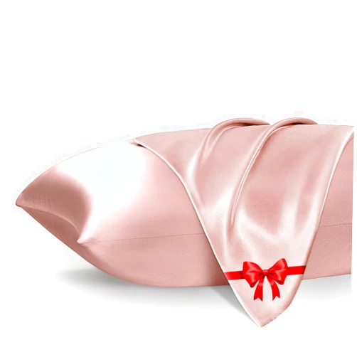 mikimini Queen Satin Pillowcase with Zipper,20 x 30 Inches High-grade Simulated Silk Material, Giving You The Effect of a Real Silk Pillowcase,Soft,Cooling,Machine Washable (Pillow Talk)