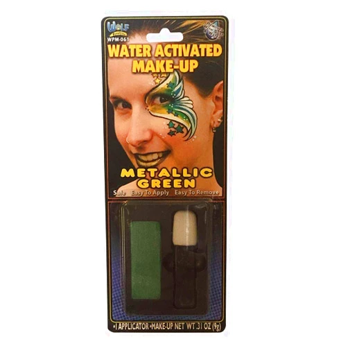 Wolfe FX Face Paint w/Applicator - Metallic Green (9 gm)