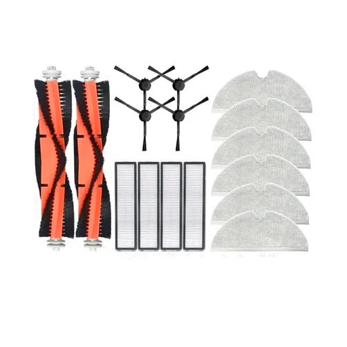 KarmoP 16PCS Parts Accessories，Compatible for Dreame Bot D9 MAX / L10 Pro，Robot Vacuum Cleaner，Main Side Brush，HEPA Filter，Mop Cloth