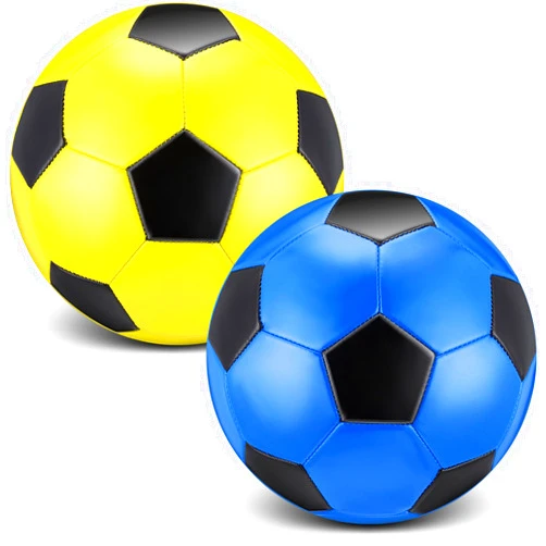 HyDren 2 Pcs Soccer Balls with Pump Operation Christmas Official Size Soccer Ball for Game Training Back to School Indoor Outdoor Sport Gift for Child Youth Adult