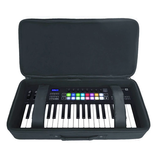 Audiosavings Bundle: Novation Launchkey 37 MK3 37-Key USB MIDI Ableton Live Keyboard Controller Bundle with (1) Rockville KBFX2411 Padded 37-Key Keyboard MIDI Controller/Multi FX Pedal Bag (2 Items)