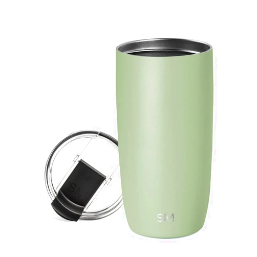Simple Modern Travel Coffee Mug Tumbler with Flip Lid | Reusable Insulated Stainless Steel Cold Brew Iced Coffee Cup Thermos | Gifts for Women Men Him Her | Voyager Collection | 16oz | Meadow Mist