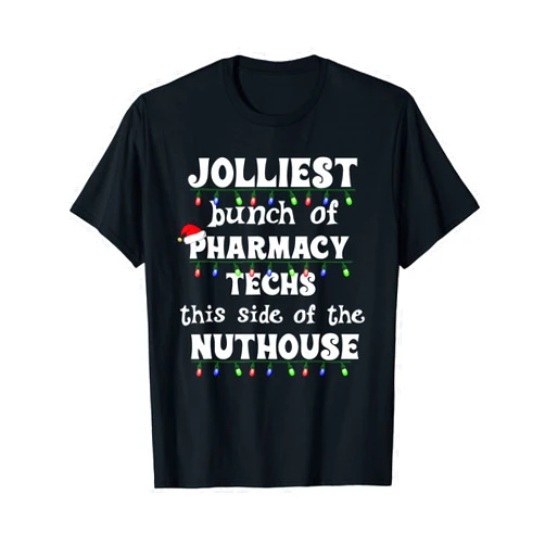 Pharmacy Tech Xmas Funny Christmas Matching Group Work Pharmacy Technician T-Shirt