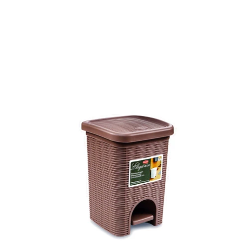 Stefanplast Elegance Bathroom Dustbin, Dove Grey, 20.5 x 20.5 x 28 cm
