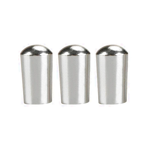 Semme Guitar Switch Knob,Guitar Pickup Switch Tip, Guitar Toggle Switch Selector 3Pcs Copper 3 Way Toggle Switch Knob Tip for LP EPI Electric Guitar Accessory(3.5mm Silver)