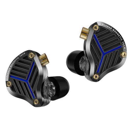 YINYOO KZ PRX IEM, Planar Diaphragm Driver in ear Monitor Headphones, Noise Cancelling Earbuds Wired, Ear phones with Cord for Audiophile Singers Computer Laptop Gaming, 3.5mm Audio Plug (without mic, Black)