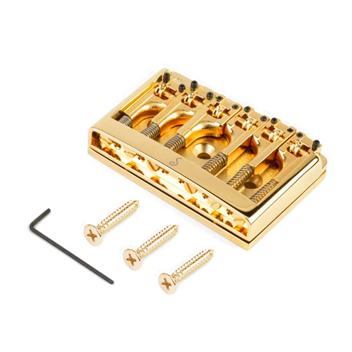 Schaller Non-Tremolo Roller Bridge, Gold