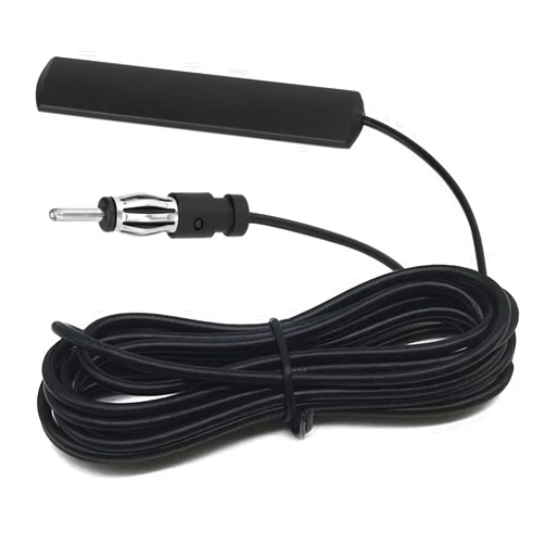 QLOUNI Car Stereo FM AM Radio Antenna, 16.4ft(5.5 Yard) Cable Hidden Radio Antenna with 3-M Adhesive, Hidden Windshield Dashboard Antenna Suitable for All Types of Cars, Truck, Motorcycle, SUV
